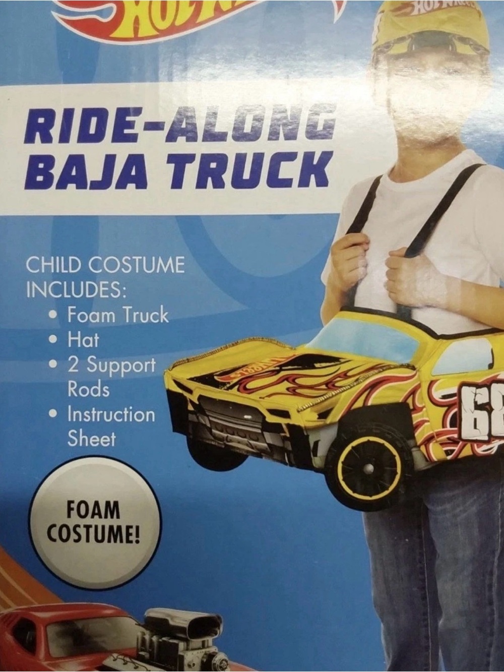 Hot Wheels "Ride Along Baja Truck" Halloween Costume Toddler Sz 2T-4T NEW 3t - Picture 3 of 11